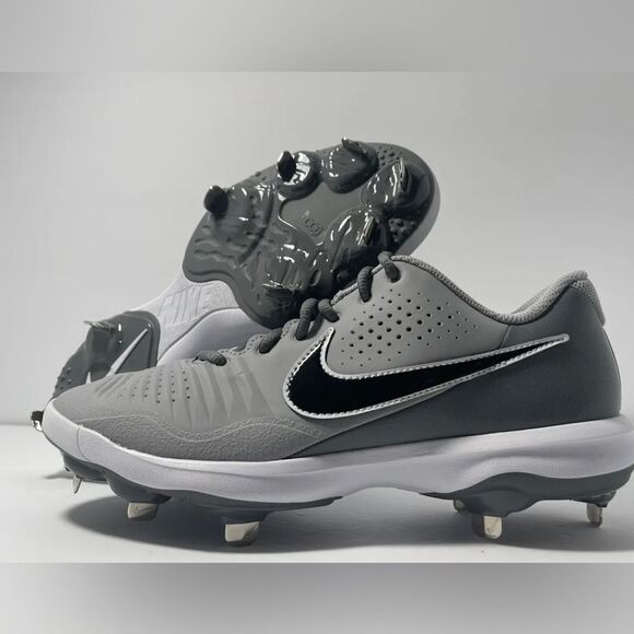 Nike Alpha Huarache 3 Varsity Low Size‎ 10.5 Light Smoke Grey Black CT0829-023 - Picture 1 of 4
